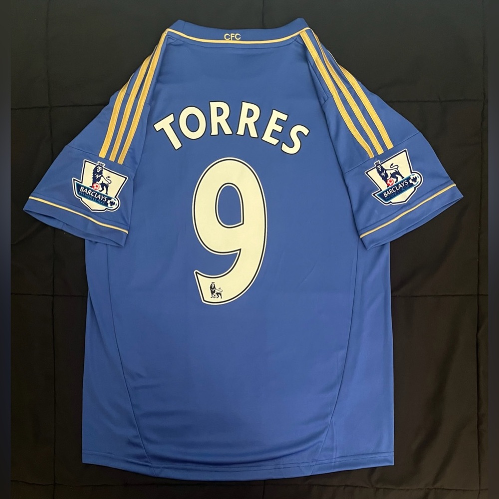 Torres #9 Chelsea 2012/13 Retro S-XL Home Jersey Blue Gold Fernando